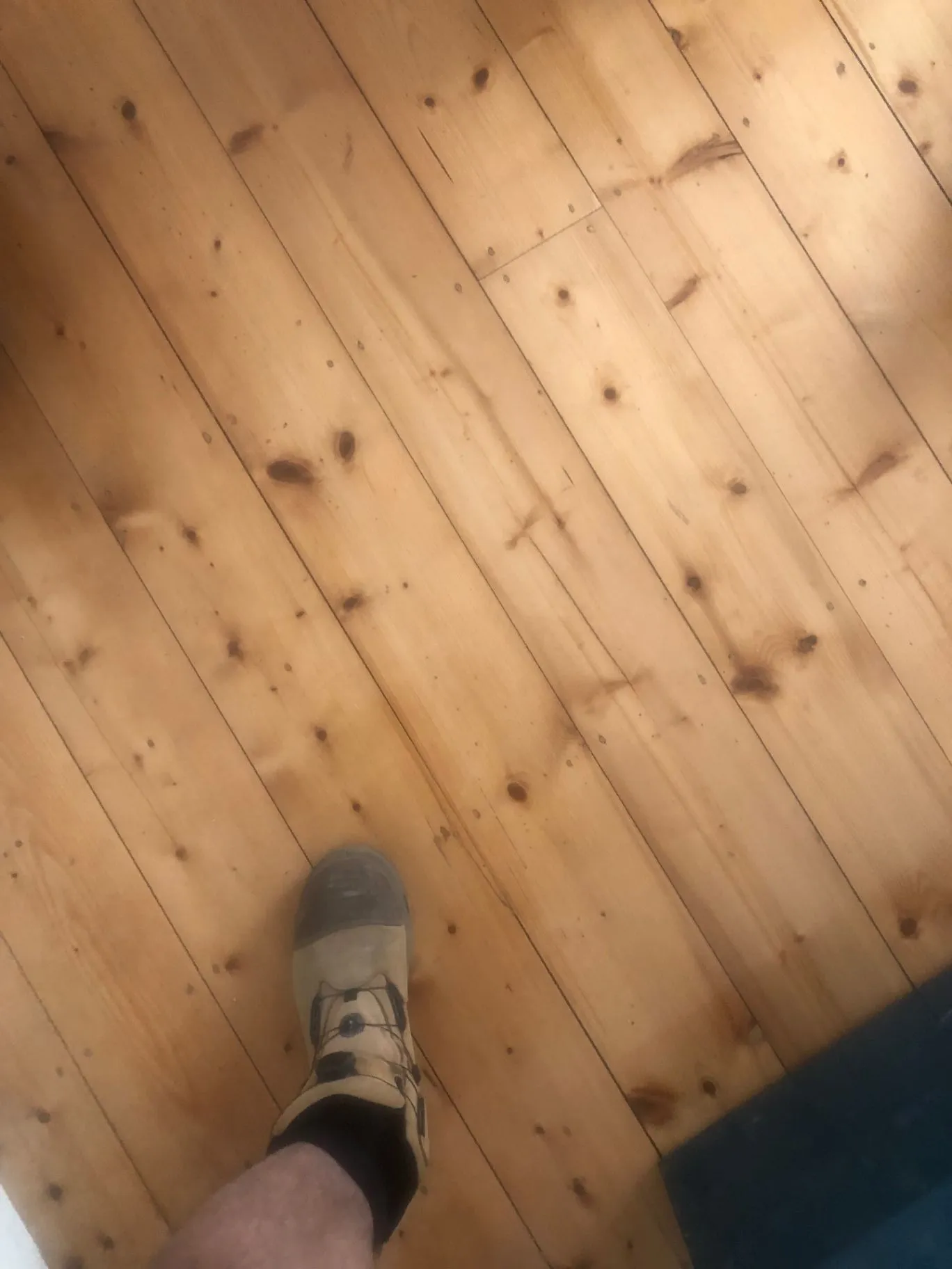 Existing timber floorboards in the Oakleigh home
